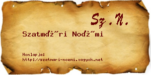 Szatmári Noémi névjegykártya
